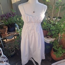 NEW White Corset Midi Dress Size Large A New Day Summer Festival