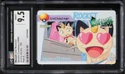 CGC 9.5 - 1999 Pokemon Bandai Carddass Meowth & Meowzie Part 5 # 162