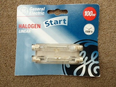 2x General Electric Halogenstab R7s, 100W, 78mm, Halogen