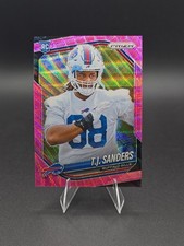 TJ Sanders 2025 Panini Prizm Football Pink Prizm RC #338 Buffalo Bills