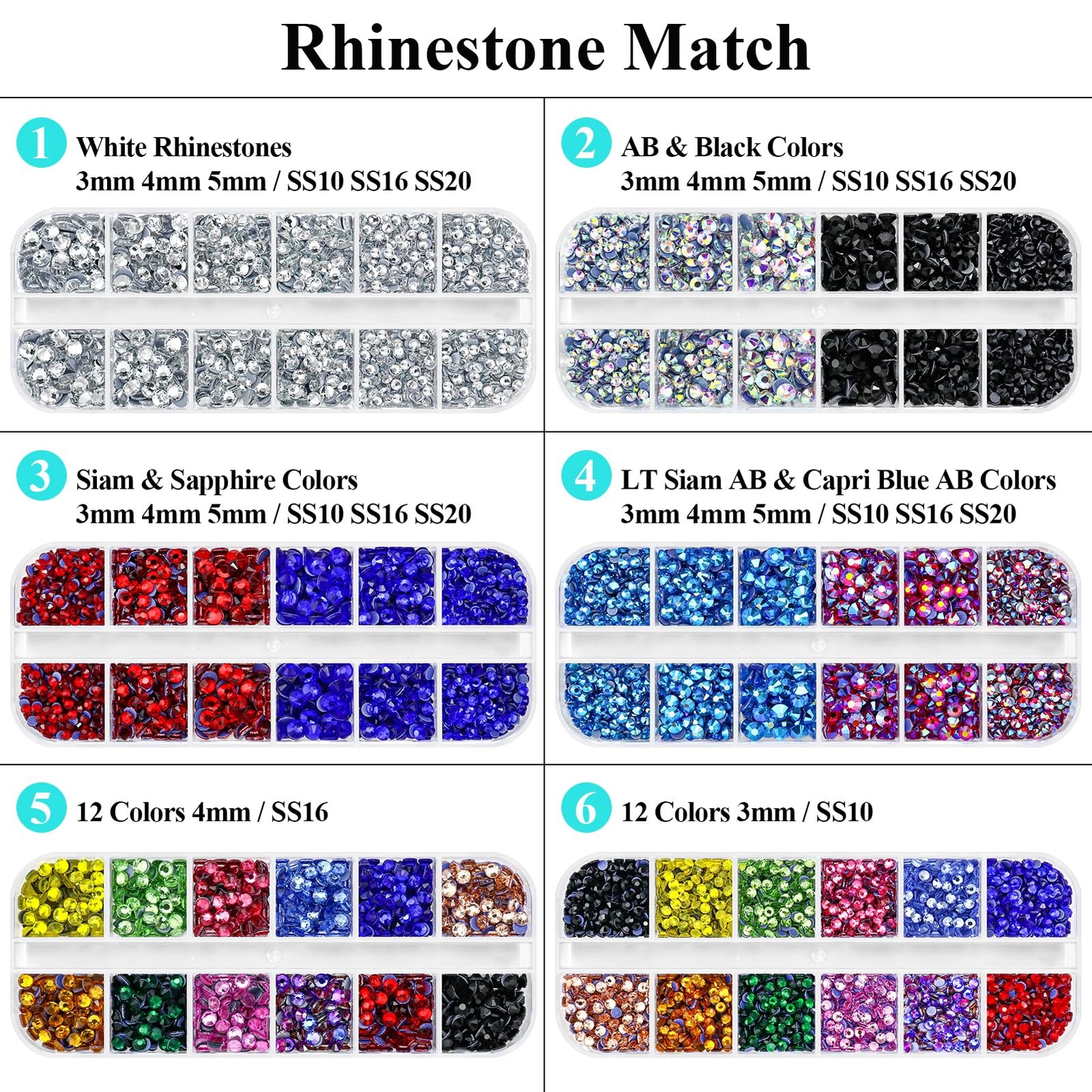 Hotfix Rhinestones Applicator Kit with 11000PCS Hot Fix Crystals 3mm ...
