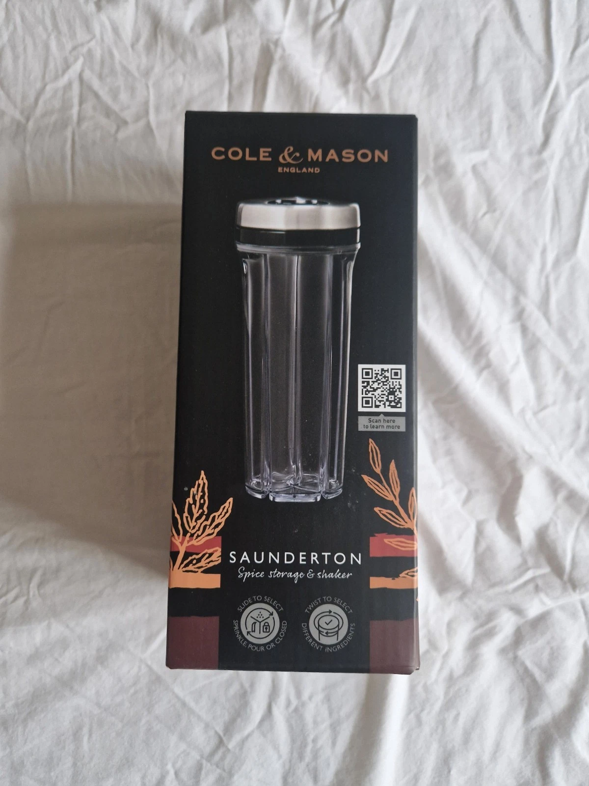 Cole & Mason H122116 Saunderton Herb and Spice Storage Shaker Dispenser Jars