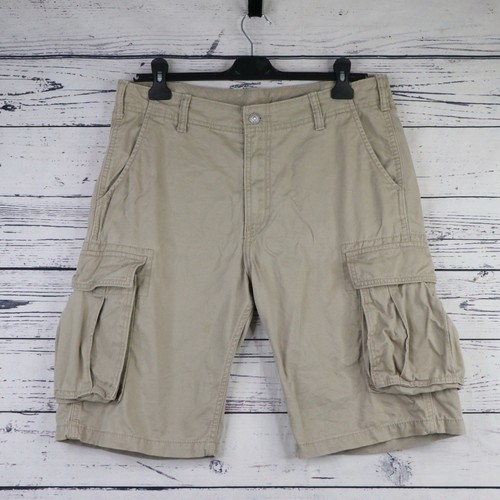 Levi’s Cargo Shorts Mens W32 Combat Utility Walking Work Wear Beige White Tab - Picture 1 of 16