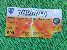 Ticket NFL Europe Berlin Thunder - Cologne Centurions 18.04.2004