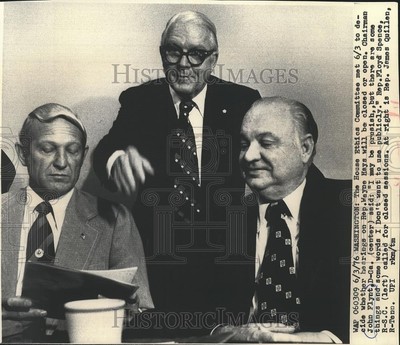 1976 Press Photo John Flynt, Floyd Spence & James Quillen House Ethics Committee