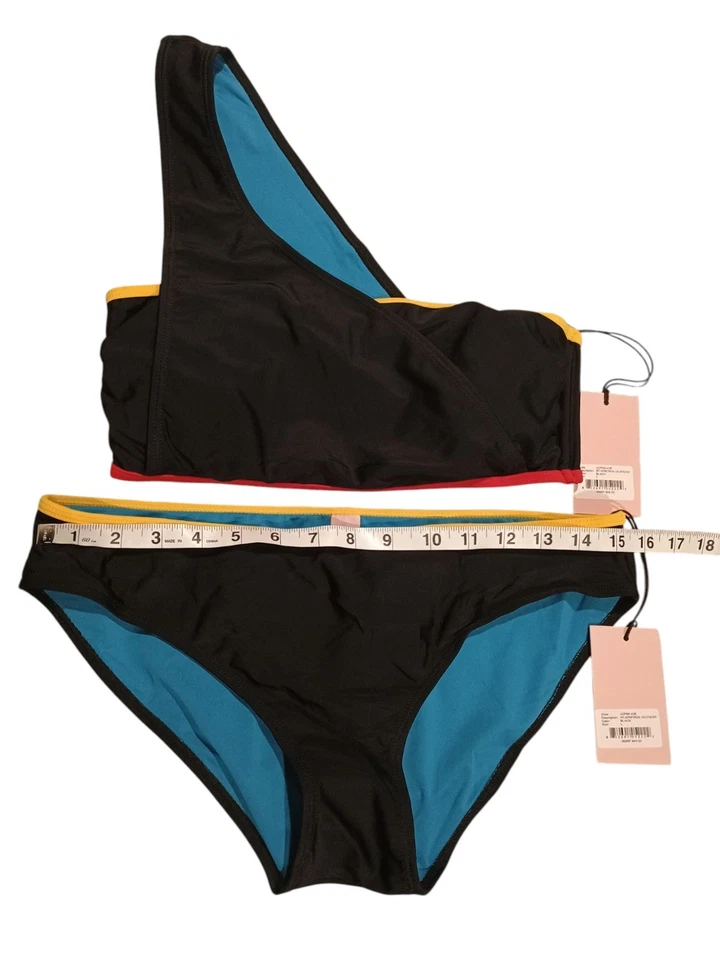 Juego de bikini Juicy Couture 2 piezas asimétrico bloque de color talla grande nuevo con etiquetas Foto 3 de 4