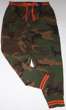 NWT Polo Ralph Lauren BROWN/GREEN/BLACK/ORANGE CAMO Jogger Pajama/Lounge Pants M