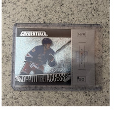 23-24 UPPER DECK CREDENTIALS ICE BLUE #168 WILL CUYLLE RANGERS /599 