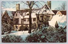 Nyack College Shuman Hall Winter Snow Scene Postcard 1970 Dexter Press