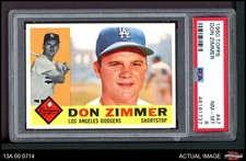 1960 Topps #47 Don Zimmer Dodgers PSA 8 - NM/MT