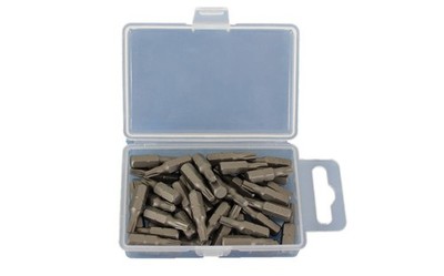 TEMO 50 pc T20 Torx 6 Point Impact Ready 1 Inch Long Screwdriver 1'', Grey 