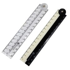 Pack of 3pcs Rulers 30cm Foldable Flexible Ruler Measuring Ruler Drawing Rulers