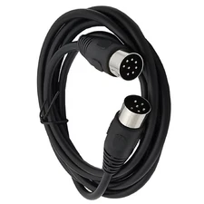 5.9ft 8 Pin Din Male To DIN 6 Pin Male Data Signal Connector Cable Wire