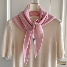 Image of Women’s 100% Wool Knit Triangle Neck Scarf Soft Shawl Wrap Winter Warmer