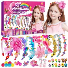 DIY Hair Accessories Kit - Make Your Own Fashion Headbands for Kids 4-12