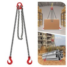 5/16 in*10FT Adjustable Chain Sling with Grab Hook Lifting Chains 5T/11023 lbs