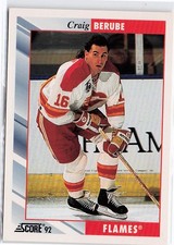 1992-93 Score #258 Craig Berube Calgary Flames