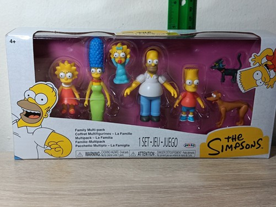 #ad *FREE SHIP* 2.5quot; SIMPSONS FAMILY 7 PK FOX Jakks Homer Marge Bart Lisa Maggie $24.00