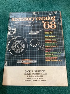 1968 Harley Davidson Accessory Catalog Motorcycle Parts