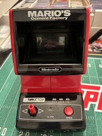1983 VTG Nintendo Mario's Cement Factory CM-72 Game and Watch Tabletop WORKS 🔥