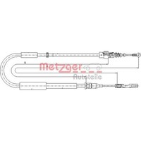 Metzger 10.7514 Seilzug Feststellbremse FüR Audi A2 8Z0