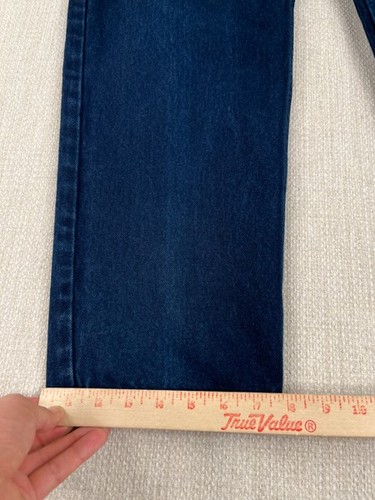 Anchor Blue Loose Baggy Jeans Mens 33" x 31" Grunge Y2K Vintage Blue Skater Rave - Picture 17 of 19