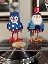 2026 Target Featherly Friends Sparky Sam Patriotic Birds Set Of 2 July 4th NEW