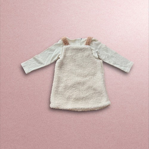 Baby Mädchen Overall & Strampler 2-teilig Gr. 9-12 Monate Weich Sherpa Tier Kleid Neu - Bild 4 von 21