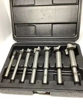Handyman Life Member 7-Piece Forstner Drill Bit Tool Set 1/4” to 1” w/ Case