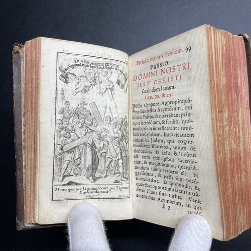 1737 ✝️ Catholic Office of Holy Week, Latin, Illustrated, Red/black - Picture 16 of 24