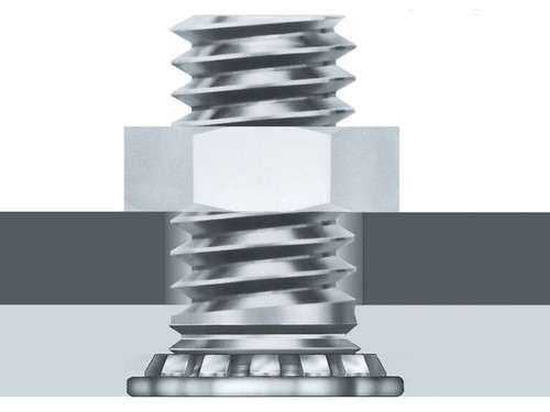 FHS-M3-15 Self Clinching Threaded Stud Screw Penn Engineering PEM Stainless x100 - Picture 4 of 4