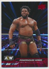 POWERHOUSE HOBBS #49 2024 Upper Deck AEW OUTBURST RED 8/25