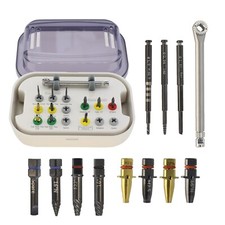 Implant Fixture & Fractured Screw Removal Kit Remover Extractor Drill Guide Tap