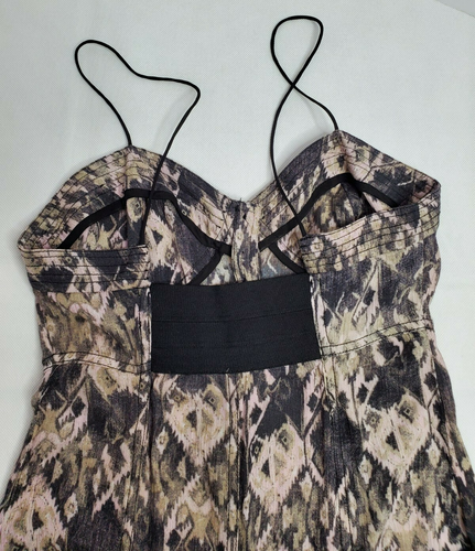 Free People New Romantics Spaghetti Strap High Low Flowy Maxi Dress - Size 6 - Picture 10 of 14