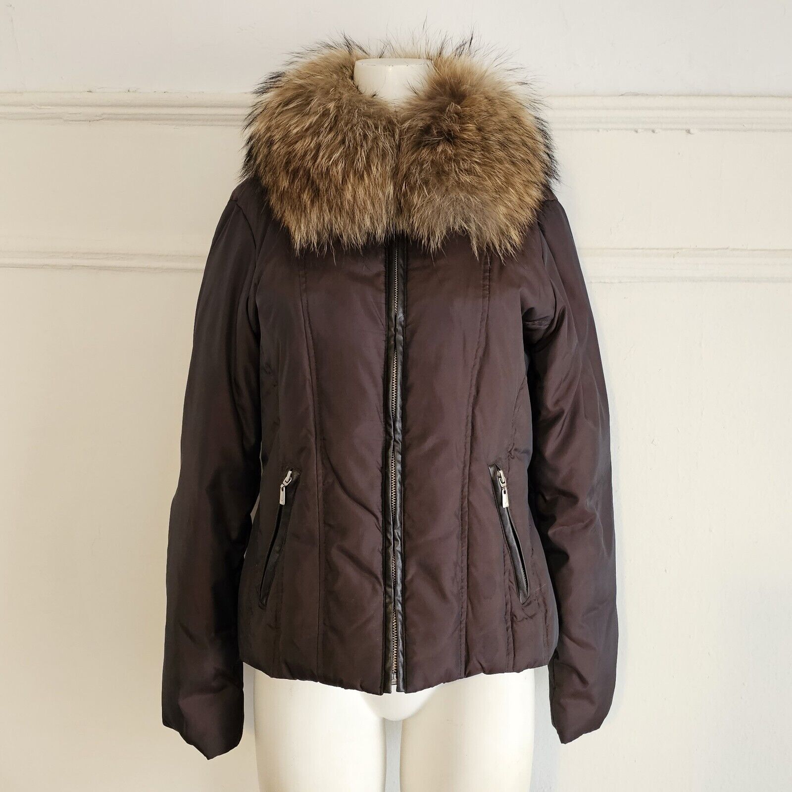 Michael Kors Jacket With Detachable Racoon Fur Co… - image 12