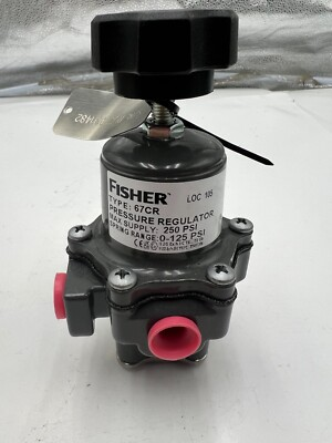 #ad Fisher 67CR Air Pressure Regulator 0 20PSI Spring Range 0 125psi $76.80