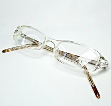 Mitani Clear Lt Tortoise Brown Eyeglasses FRAMES - ME-749 47-17-138 Japan NWOT