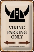 Blechschild Spruch 20X30 Cm Viking Parking Only All Others Deko Schild Tin Sign