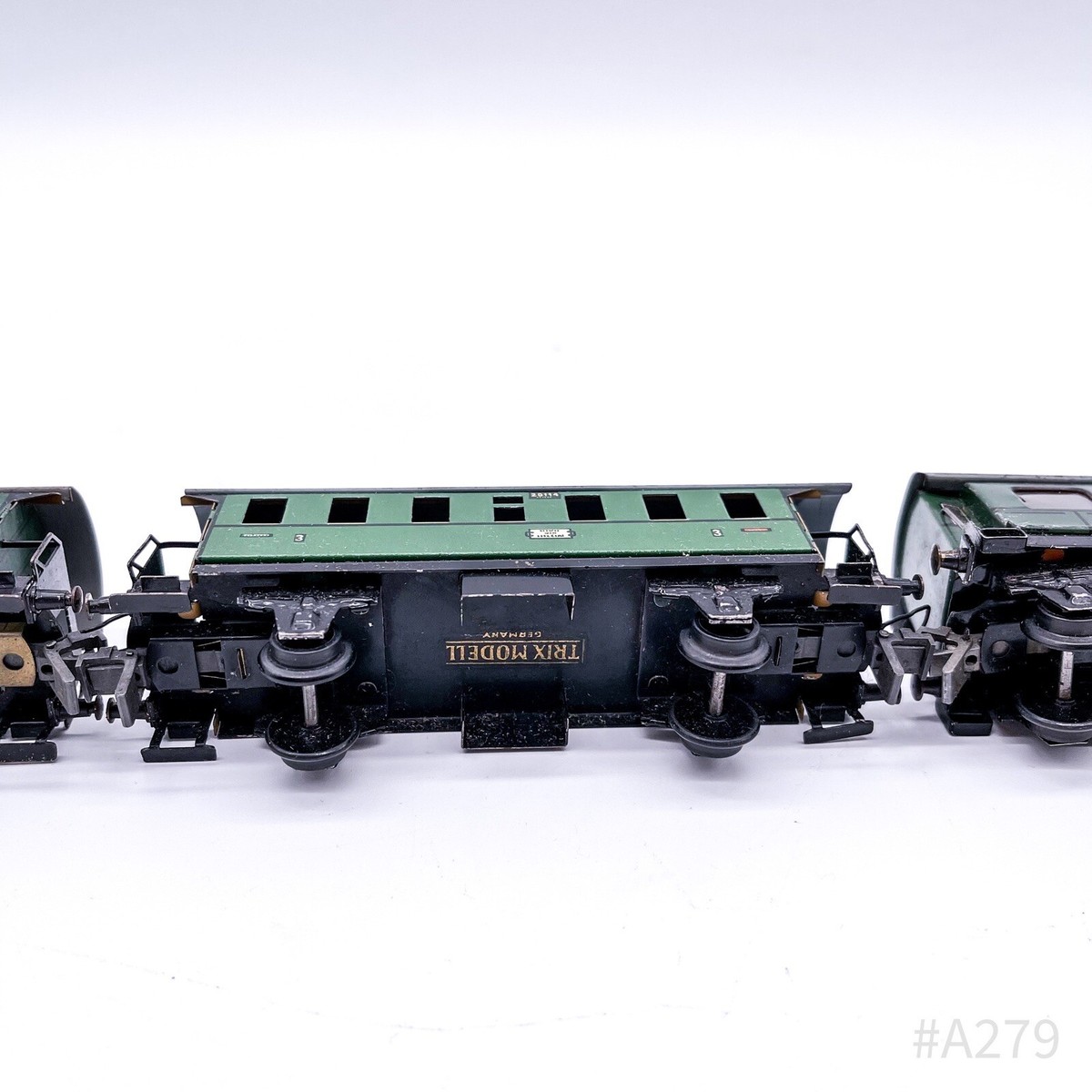 3x Trix Express H0 Personenwagen Nr. 20114 aus Blech | Made in