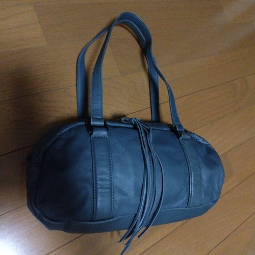 TSUMORI CHISATO Mini Boston Bag Leather Gray Vintage From Japan Used free ship - Bild 1 von 7