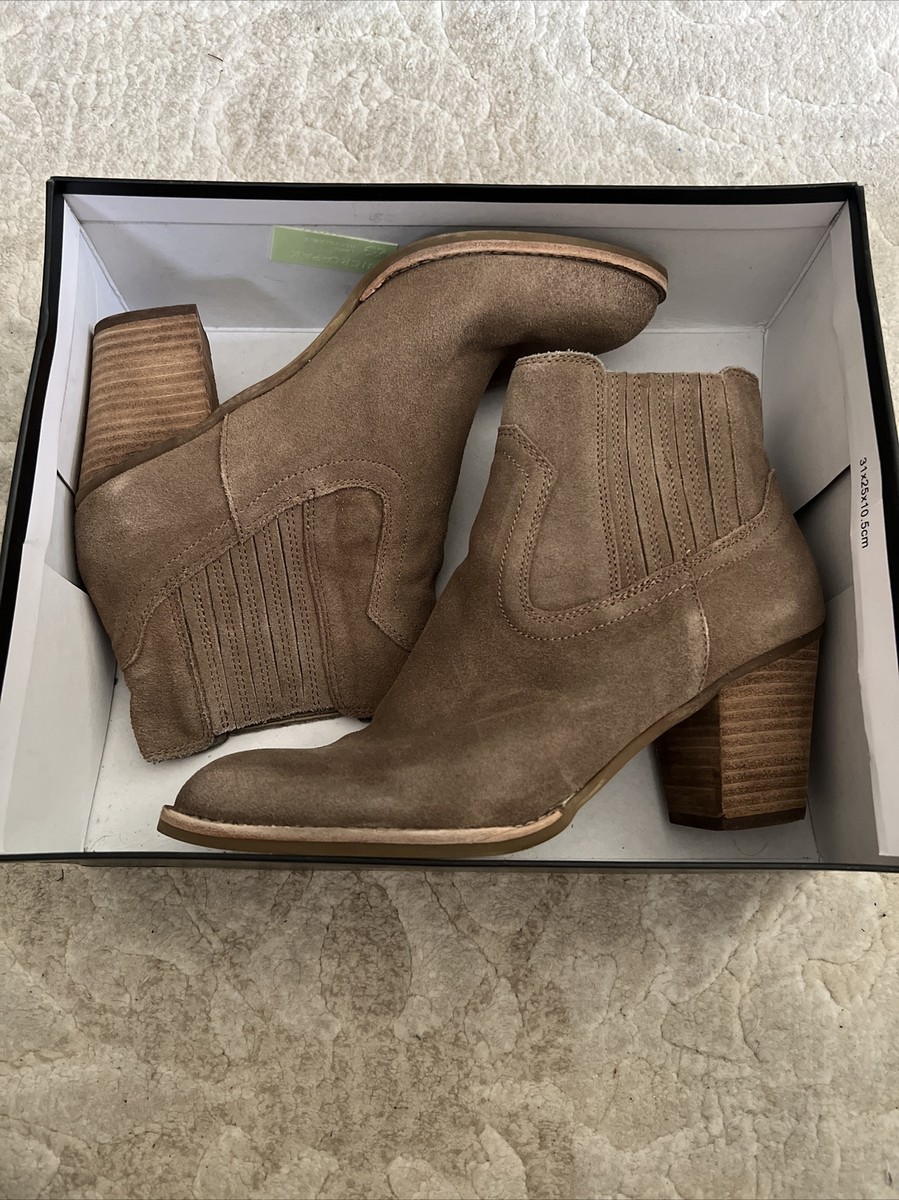 Cowboy Boots Dolce Vita Booties Taupe DOLCE VITA DARK TAUPE SUEDE