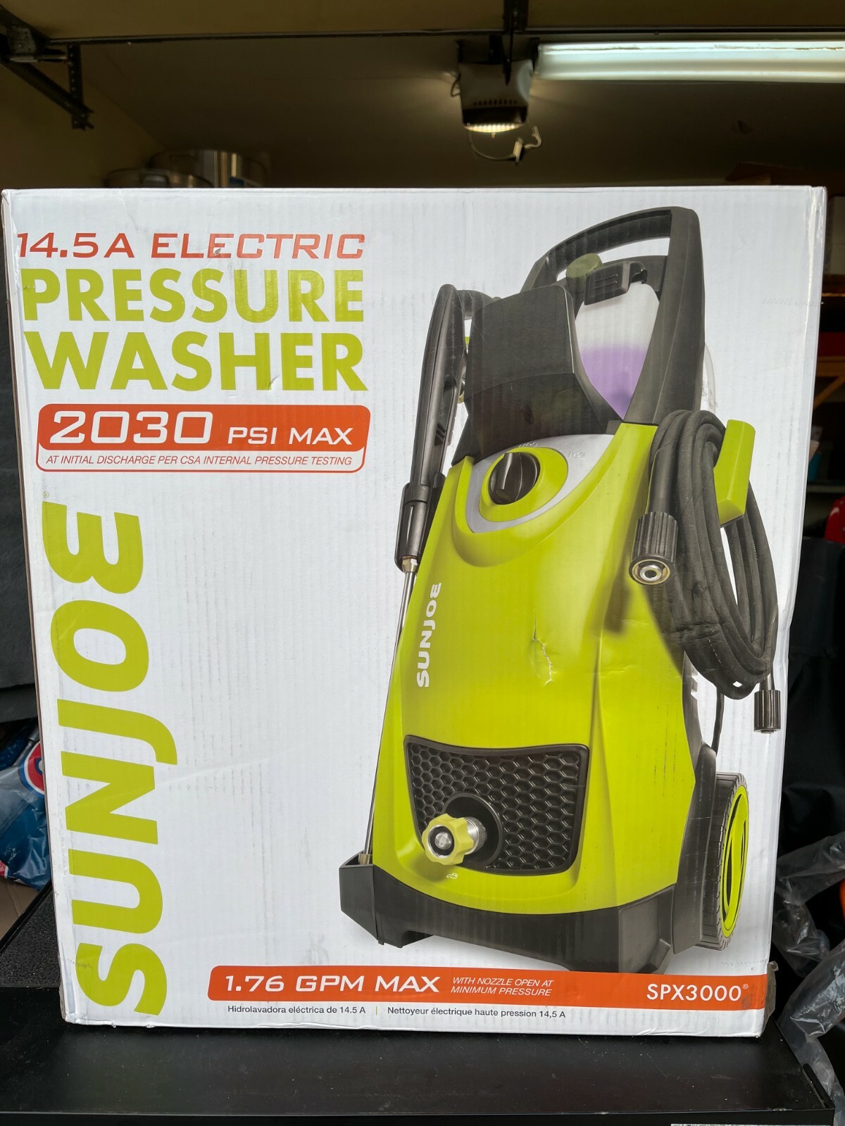 Used SUNJOE electric power washer