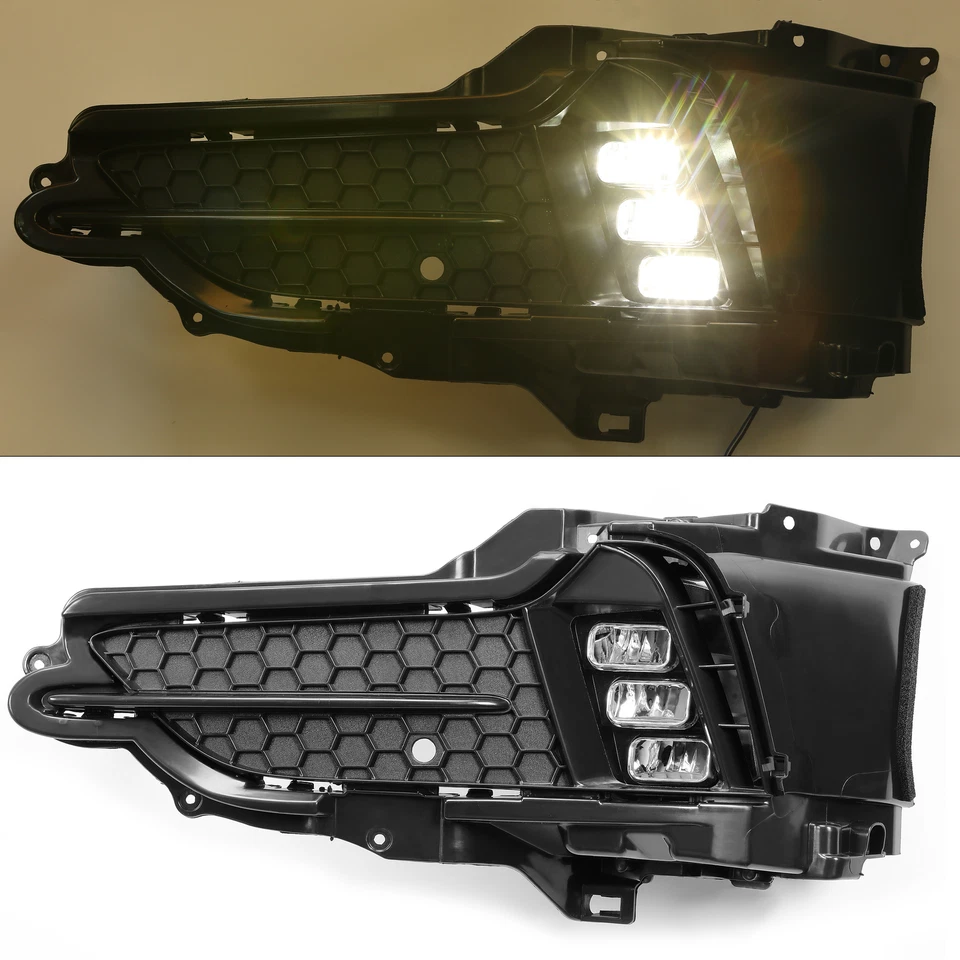 Kit de luces antiniebla transparentes LED HECASA izquierda y derecha para Acura MDX 2017-2020 Foto 3 de 4