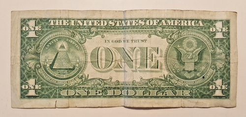 1957 WASHINGTON ONE DOLLAR SILVER CERTIFICATE SERIES E W17842770A - Picture 2 of 2
