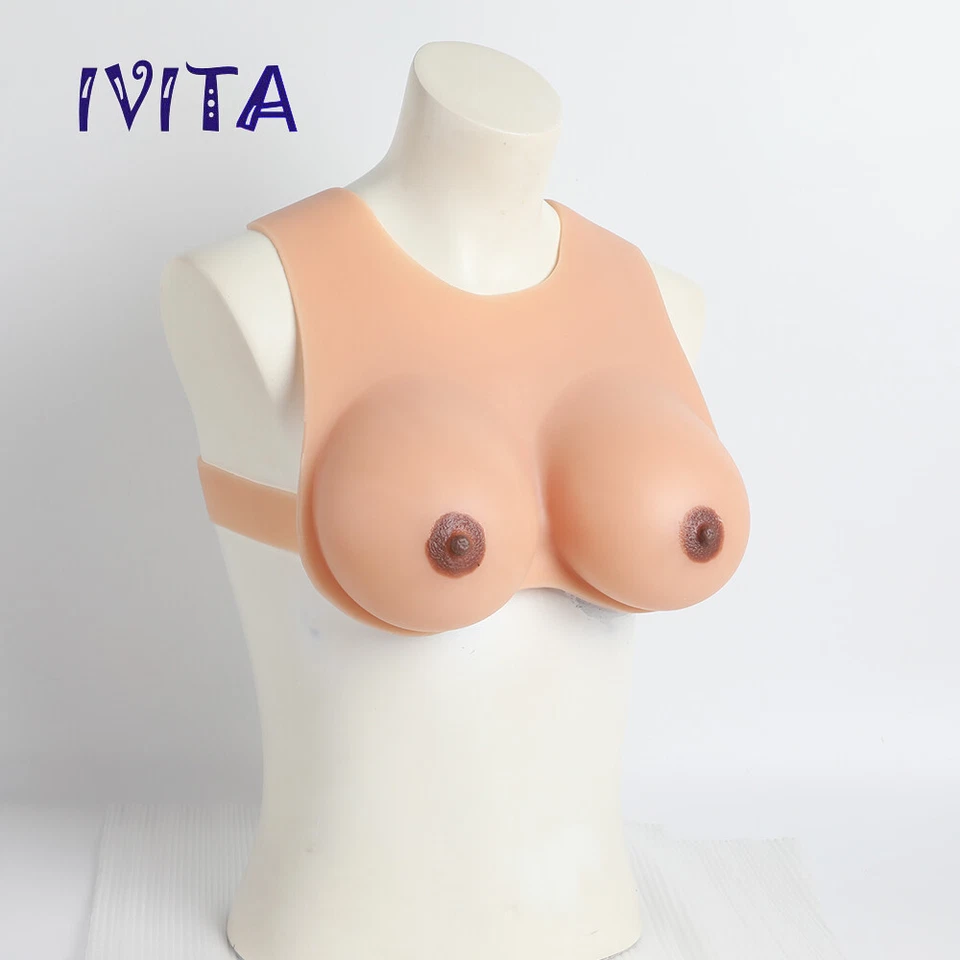 IVITA DD Cup Silikonbrüste Fake Boobs Brustpanzer Crossdresser Boobs Enhancers - Bild 2 von 4