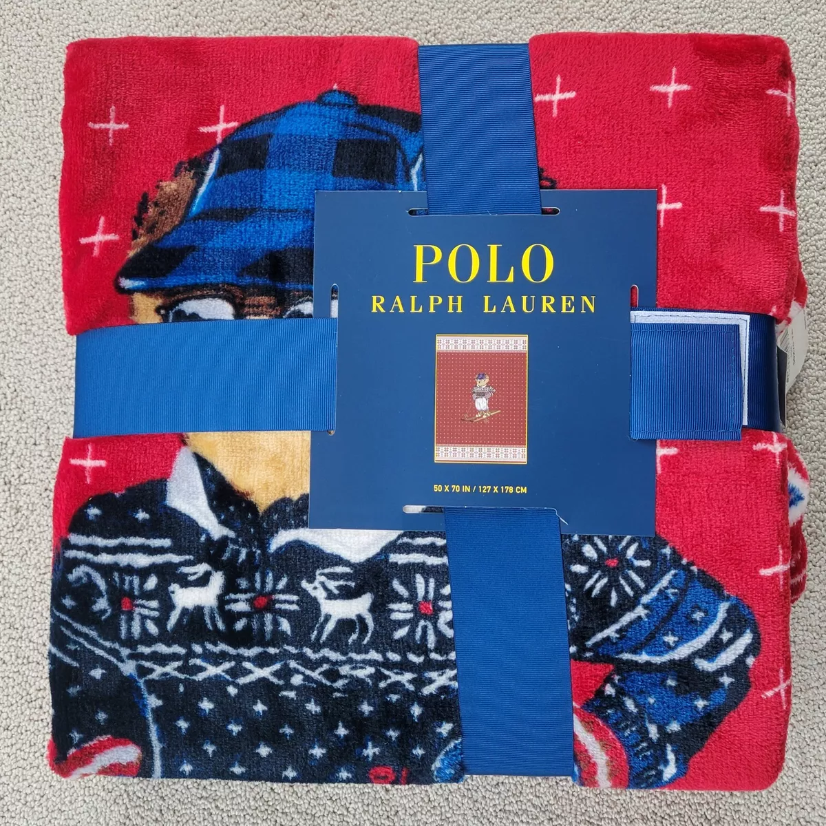 Ralph lauren bear blanket sales