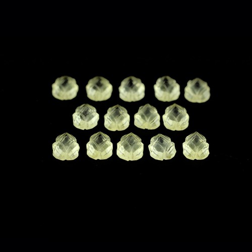 Natürlich Zitrone Quarz Kostüm Blattform Lose Edelstein Perlen Schmuck Machen - Bild 4 von 12