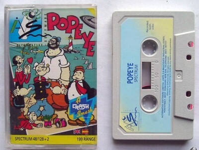 Sinclair ZX Spectrum 48K Game - POPEYE - Alternative - Tested & Working -Classic