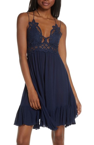 free people blue jean babydoll dress Aura Denim Babydoll Dress Small
