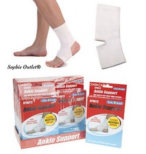 Elasticated Ankle Support Bandage Brace for Sport, Arthritis, S/M/L